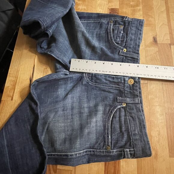 7 for All Mankind Jeans A Pocket Pkt Flip Flop Low Rise Flare‎ Denim Size 28 EUC - Picture 11 of 15